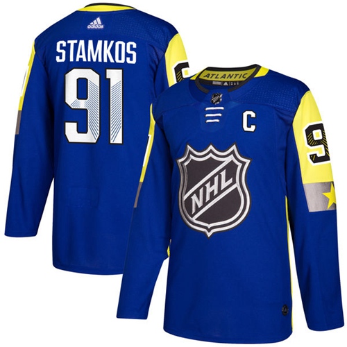 Adidas Men Tampa Bay Lightning #91 Steven Stamkos Royal 2018 All-Star Atlantic Division Authentic Stitched NHL Jersey->more nhl jerseys->NHL Jersey